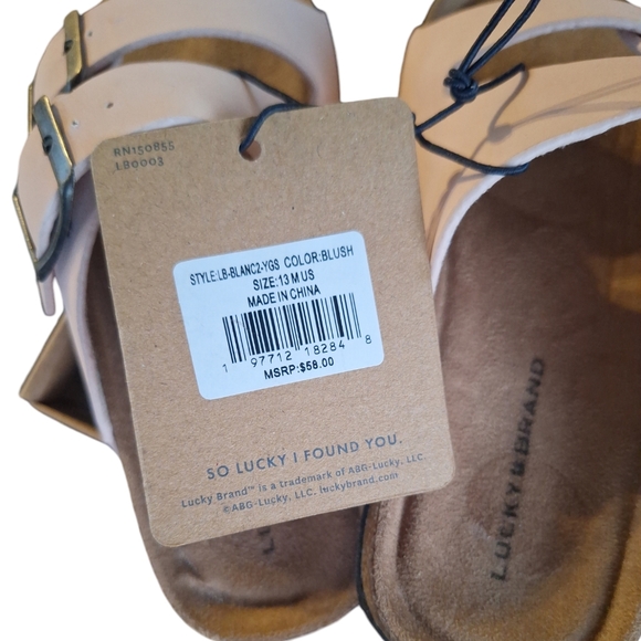 NWT Lucky brand kids size 13 sandals - Picture 8 of 10